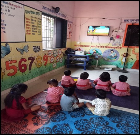 गावातील सर्व अंगणवाडी डिजिटल करणे.